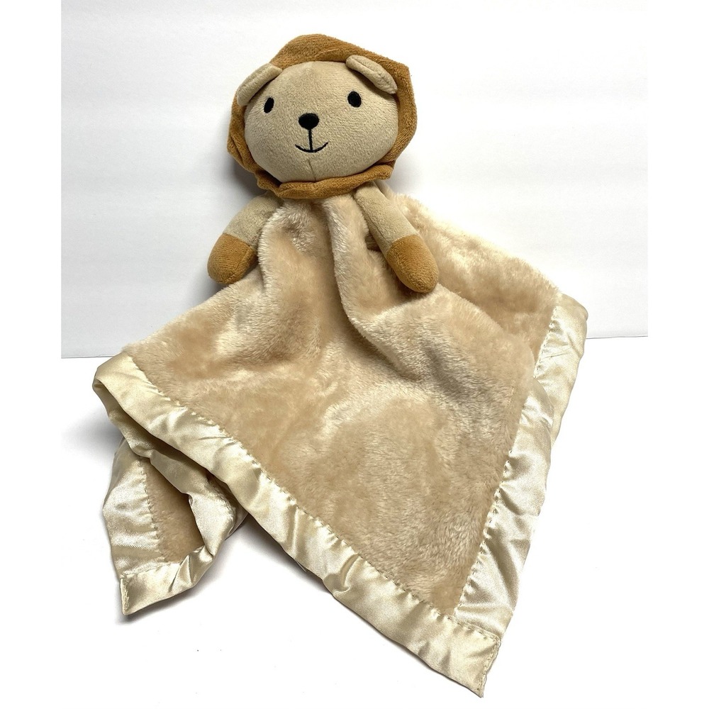 Pro Goleem Brown Lion 16" X 16" plush lovey security blanket